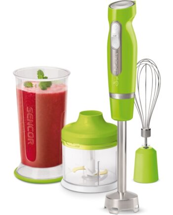 Grøn Sencor Shb 4461gr Eue3 Nedsænkning Blender Impulsfunktion Knusning 1000 Rustfrit Stål - Sencor Blendere  - 8590669288397