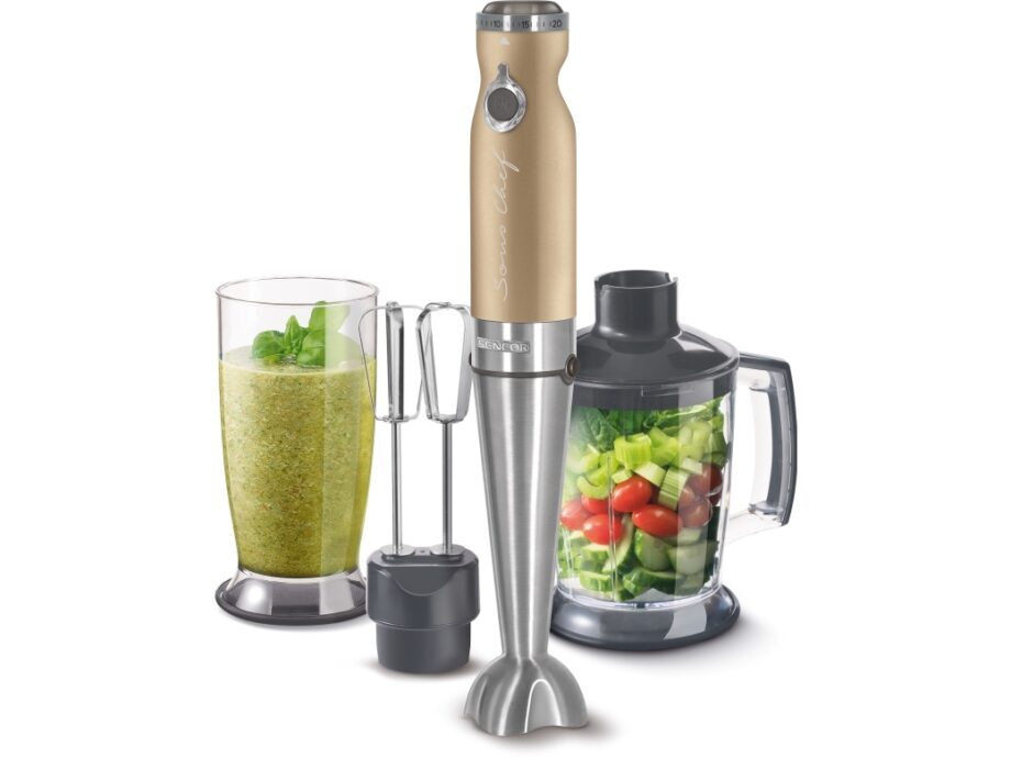 Sencor Shb 5607ch Nedsænkning Blender Impulsfunktion 1200 Champagne Rustfrit Stål - Sencor Blendere  - 8590669285907