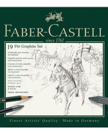 Faber Castell Pitt Graphite Pencil Crayon Blender Pencil And Paint Brush Set - Faber-castell Blendere  - 4005401129738