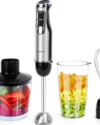 Sort Blender Aigostar Hand Blender Set Stainless Steel 1000w Golden And Blackoffline Vde Buckle - Aigostar Blendere  - 8433325295899