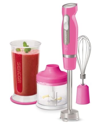 Sencor Shb 4468rs Eue3 Nedsænkning Blender Impulsfunktion Knusning 1000 Lyserød Rustfrit Stål - Sencor Blendere  - 8590669288533