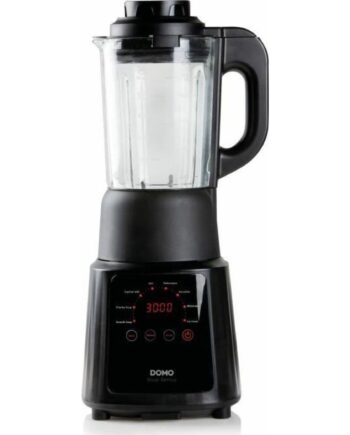 Sort Domo Do726bl Blender Til Madlavning Impulsfunktion Knusning 900 Transparent - Domo Blendere  - 5411397148667