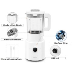 Hvid Xiaomi Mpbj001acm Smart Blender Blender Suppermaskine 1000w - Xiaomi Blendere  - 6934177780554