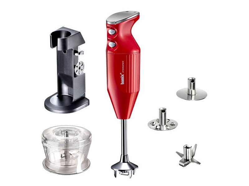 Bamix Stavblender Deluxe 200 Watt Rødmetallic - Bamix Stavblendere - 7610497620488