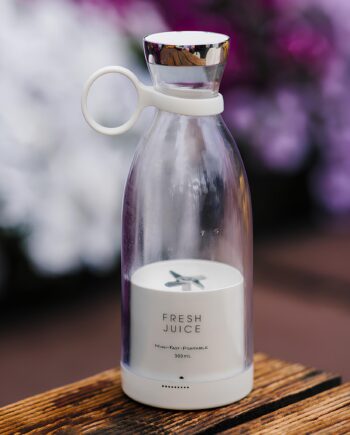 Hvid Fresh Juice 350ml Bærbar Blender - Mysports Blendere