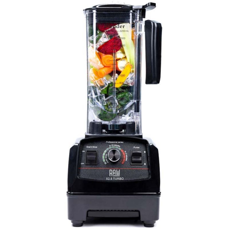 Sort Raw Blender Turbo Black 5hp 1800w - Raw Blendere - 5712162000044