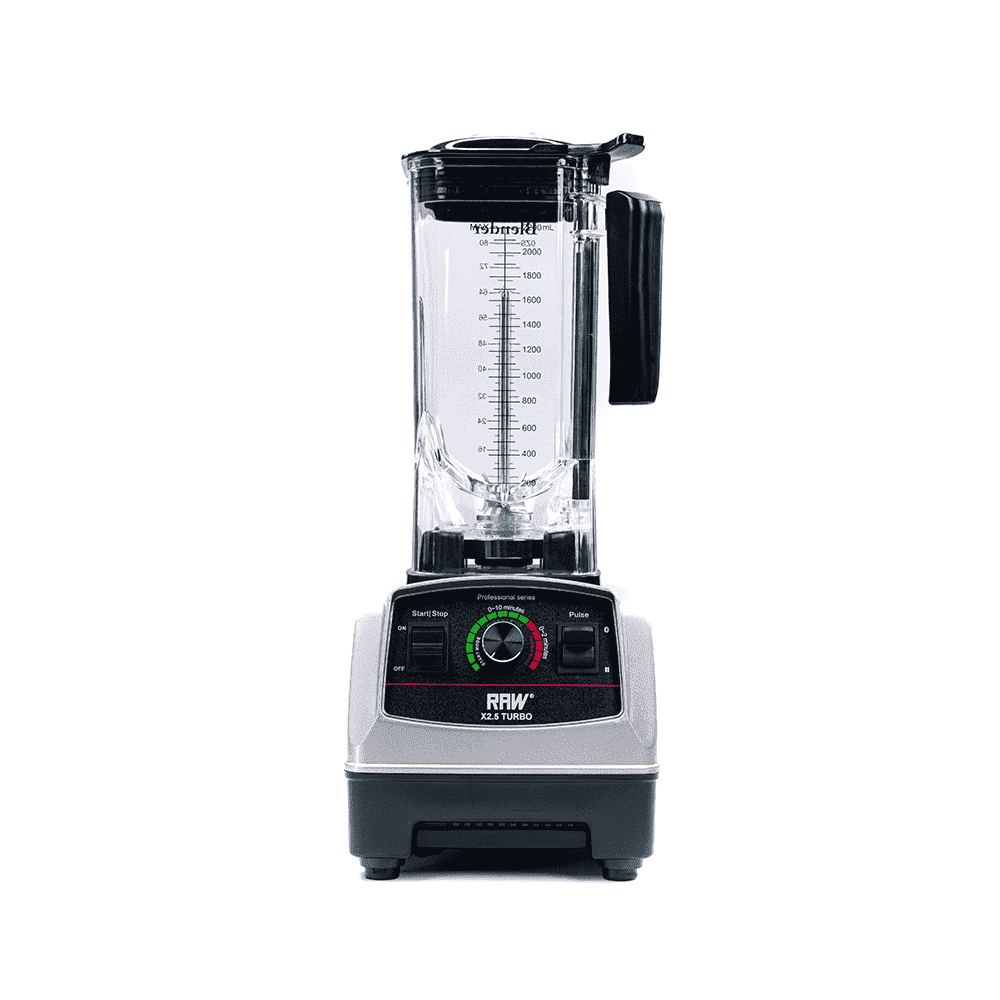 Raw Blender Turbo 5hp 1800w Sølv - Raw Blendere - 5712162000051